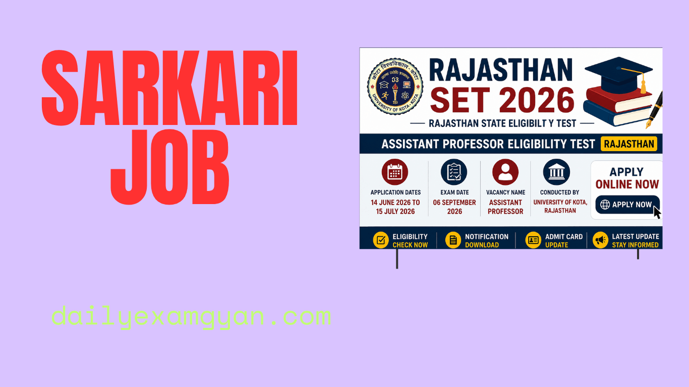 Assistant Professor Eligibility Test Rajasthan 2026