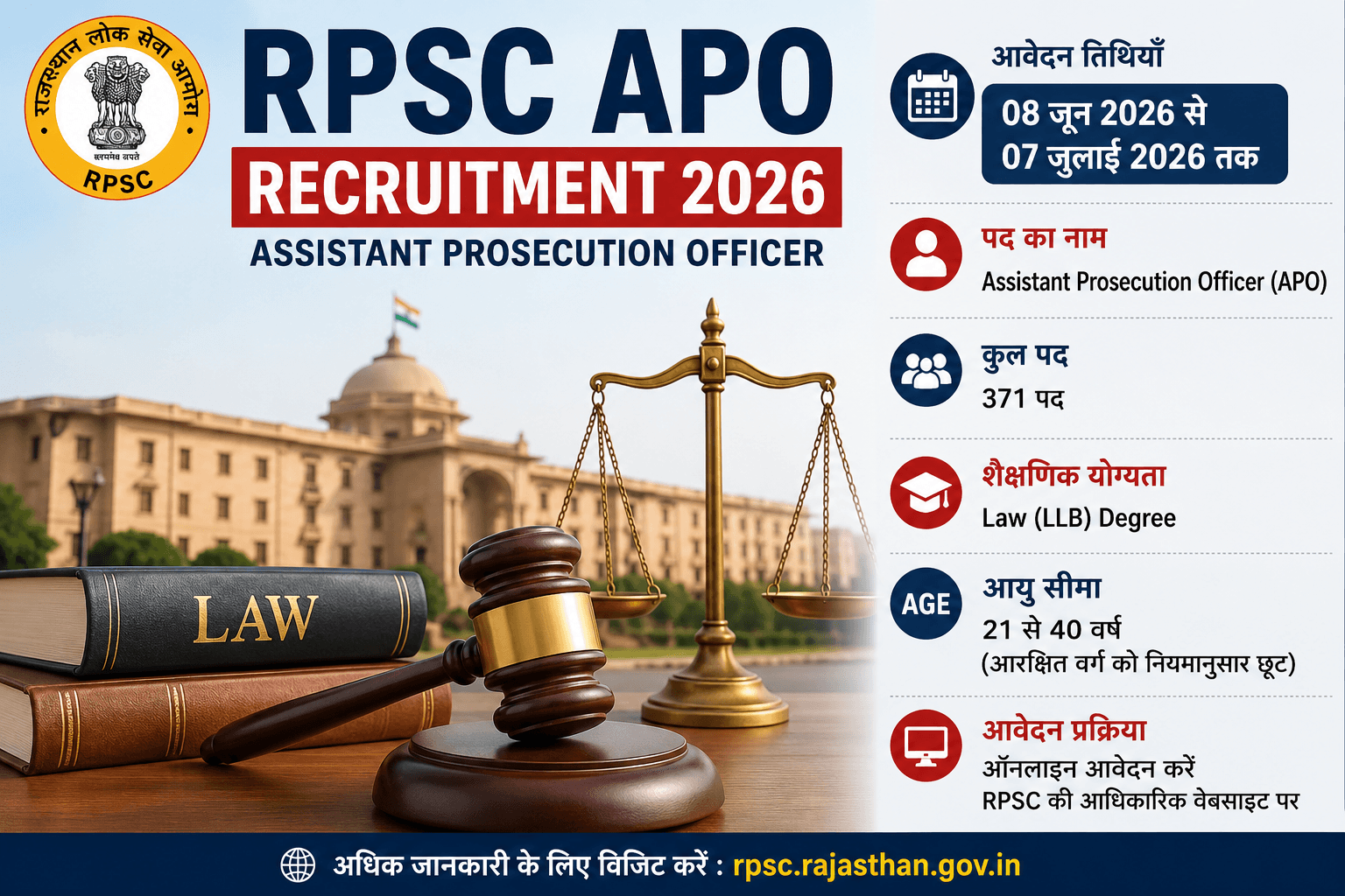 Rajasthan APO Bharti 2026