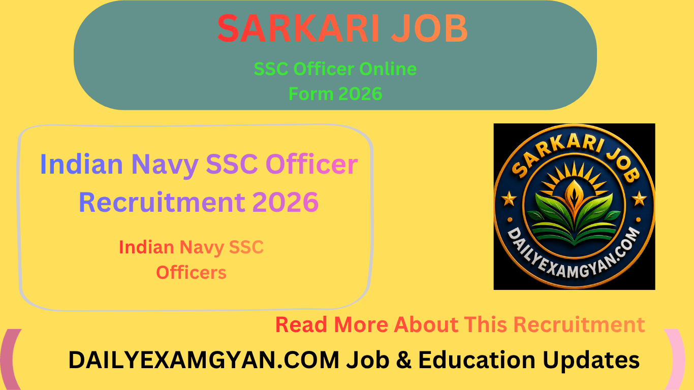 Indian Navy SSC Officer Recruitment 2026
