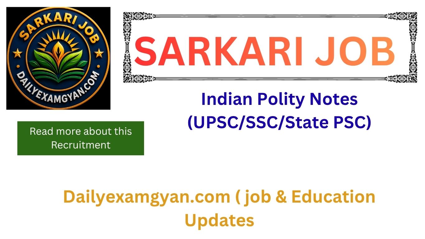 Indian Polity Notes